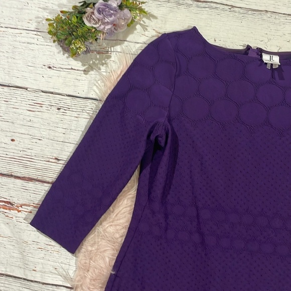 Julia Jordan Stretch Royal Purple Lace Dress - Picture 5 of 10